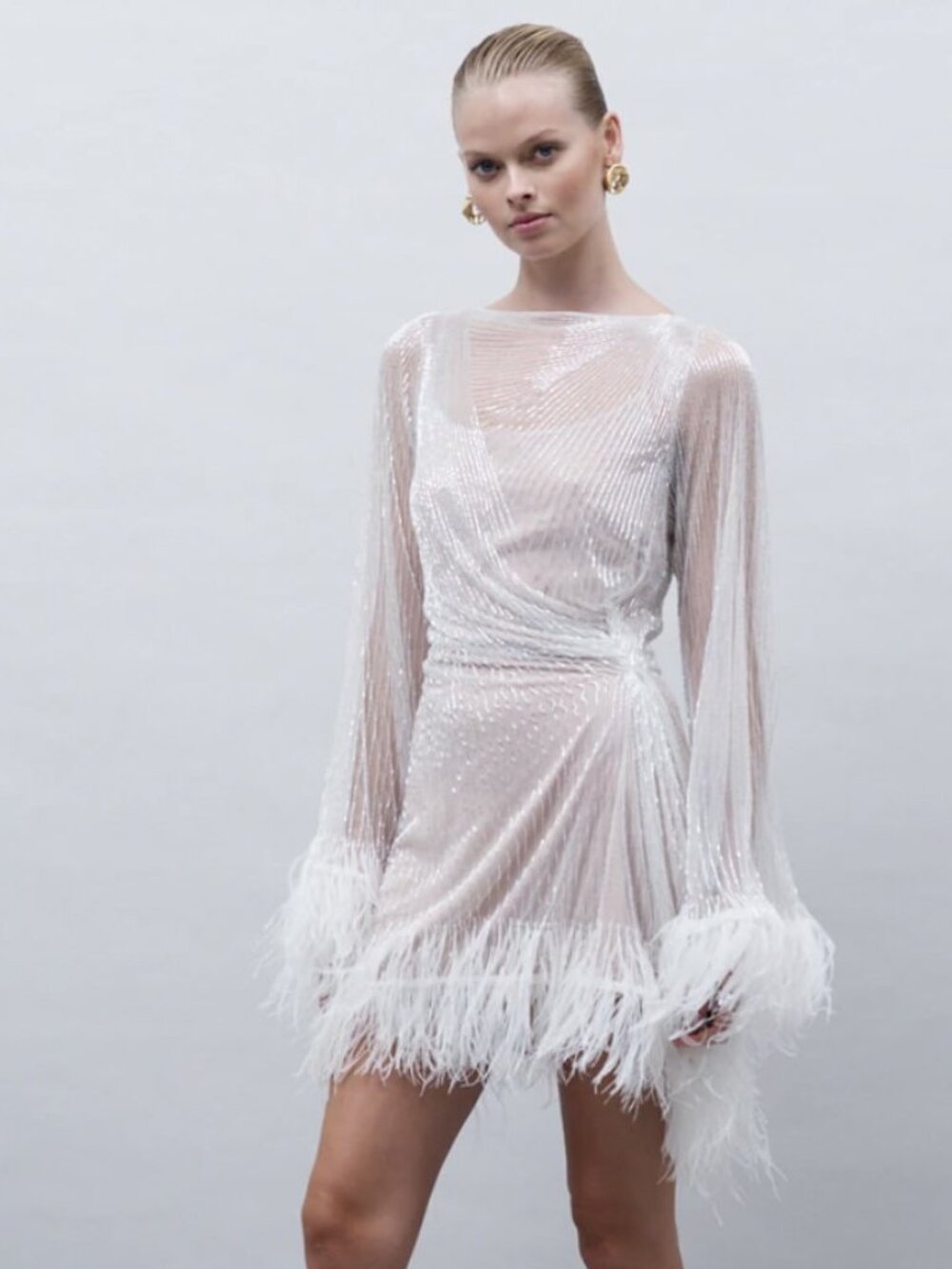 Rachel Gilbert Axel Mini Dress - Ivory